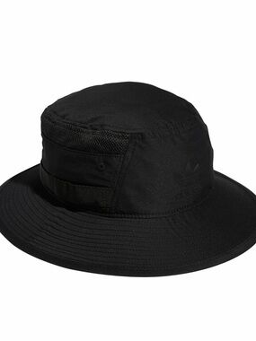 adidas Originals Black Webbing Boonie Hat NWT Size S/M Unisex Outdoor Bucket Hat